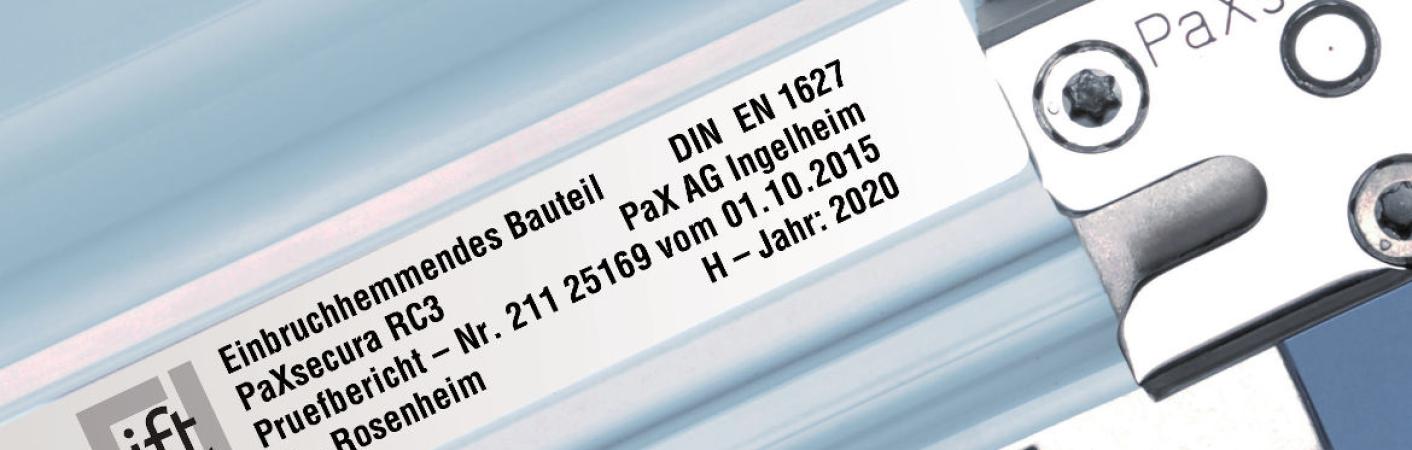 Einbruchschutz mit PaXsecura